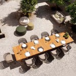 10 Ghế + bàn hình chữ nhật cho sân vườn