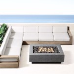 Bộ sofa kết hợp bàn gỗ Bắc Âu ngoài trời dành cho biệt thự 