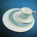 Bộ đĩa ăn + bộ tách cafe xanh biển Aegean