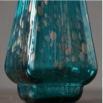 Bình thủy tinh cao cấp màu xanh cổ điển làm bằng tay bình thủy tinh hoa thủy canh