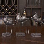 Sét 3 ngựa trang trí chất liệu Composite